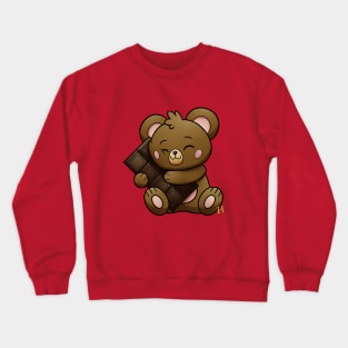 sweet dark chocolate teddy Crewneck Sweatshirt